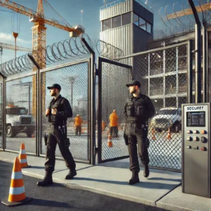 security services - construction site with perimeter security