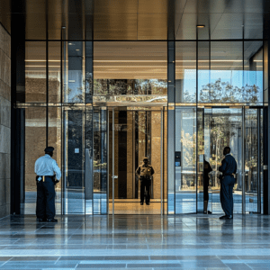 Types of Security Guards - at an office