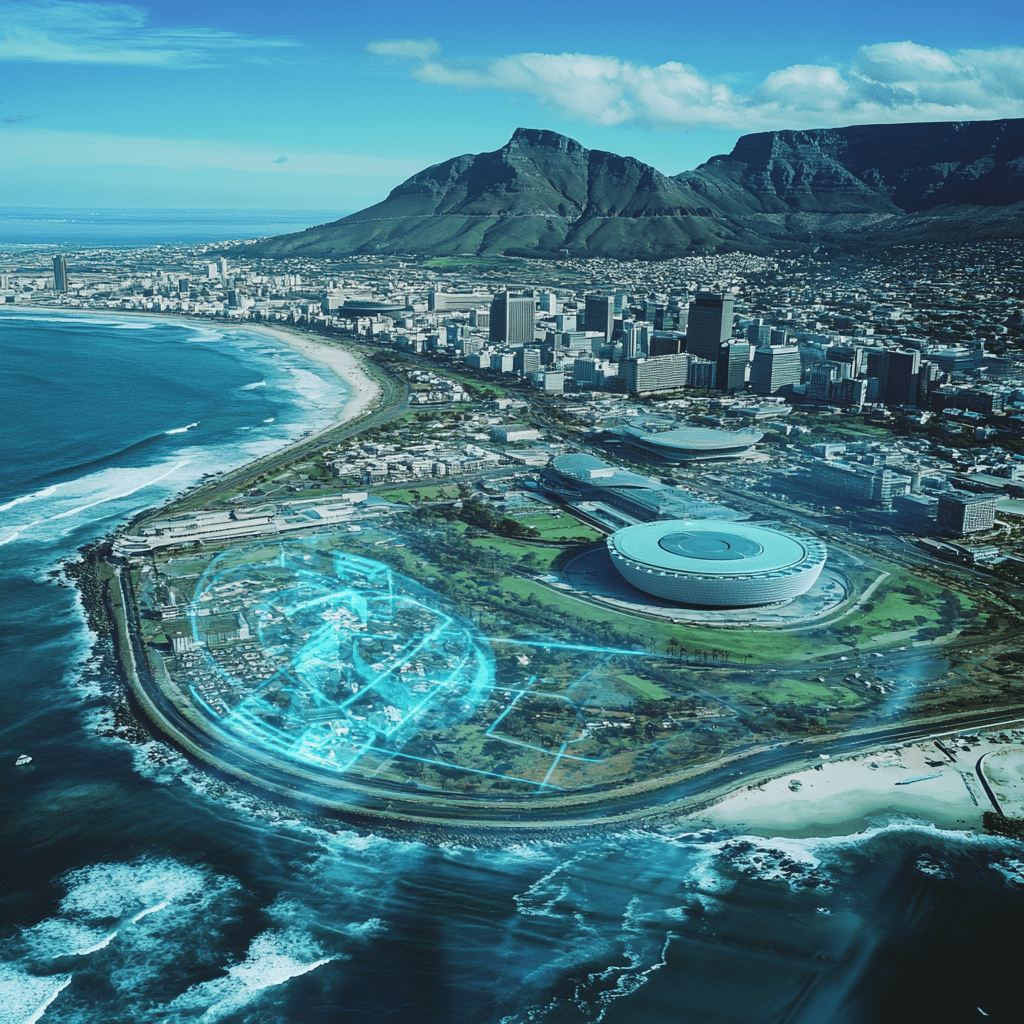 Security Services - aerial view of Cape Town