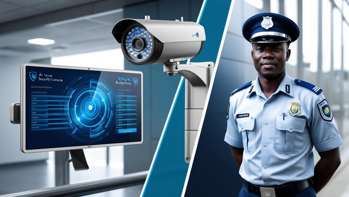 security guard services - security guard vs security camera